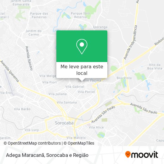 Adega Maracanã mapa