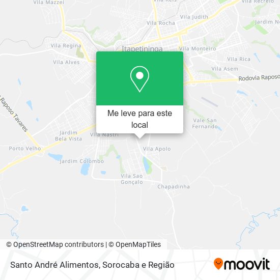 Santo André Alimentos mapa