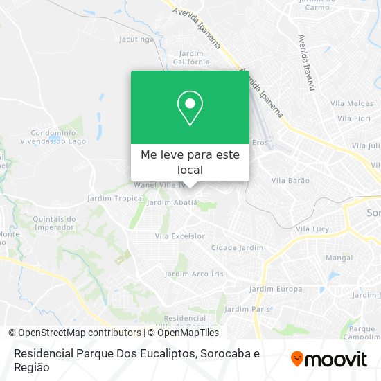 Residencial Parque Dos Eucaliptos mapa