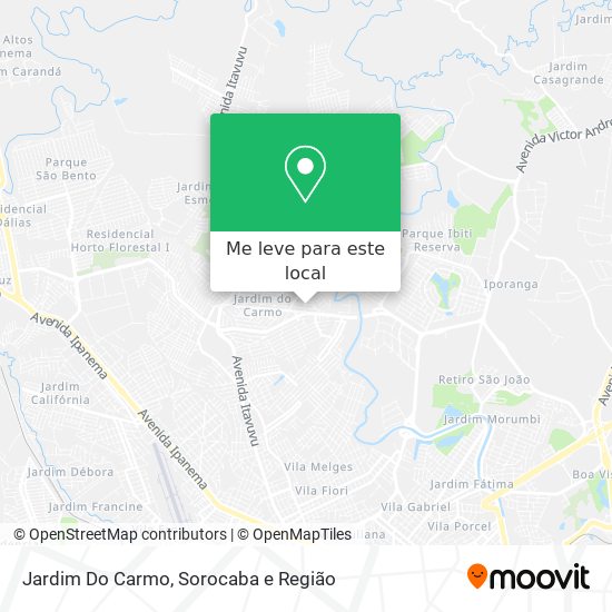 Jardim Do Carmo mapa