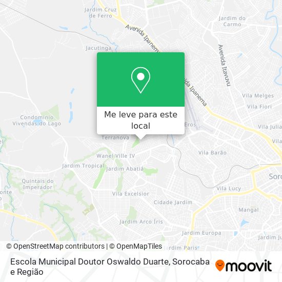 Escola Municipal Doutor Oswaldo Duarte mapa