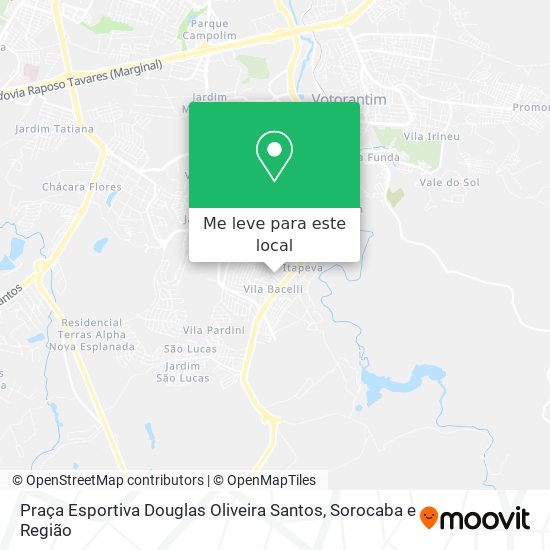 Praça Esportiva Douglas Oliveira Santos mapa