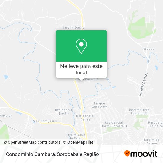 Condominio Cambará mapa