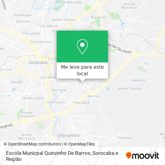 Escola Municpal Quinzinho De Barros mapa