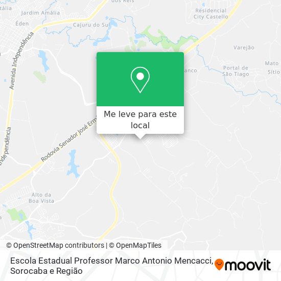 Escola Estadual Professor Marco Antonio Mencacci mapa
