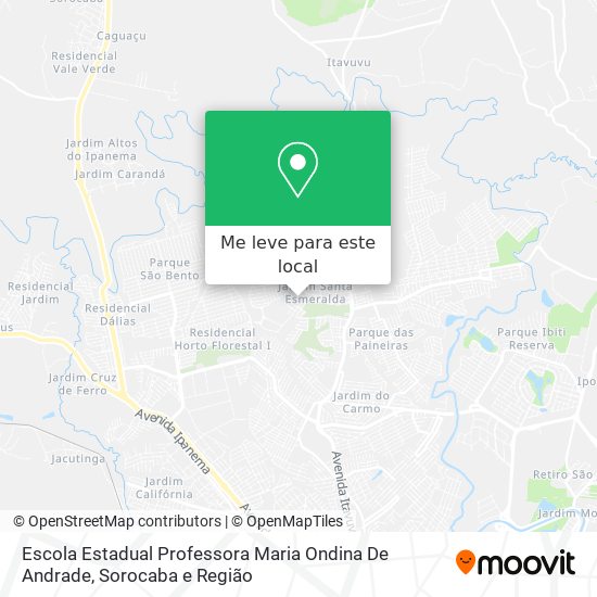 Escola Estadual Professora Maria Ondina De Andrade mapa