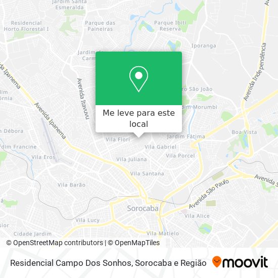 Residencial Campo Dos Sonhos mapa
