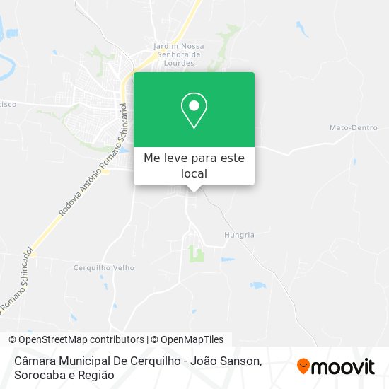 Câmara Municipal De Cerquilho - João Sanson mapa