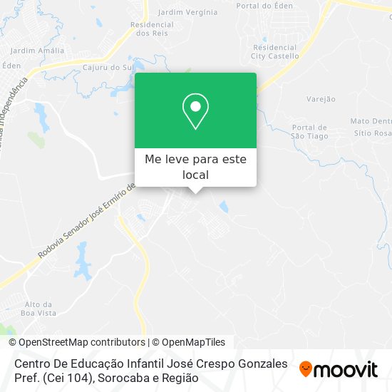 Centro De Educação Infantil José Crespo Gonzales Pref. (Cei 104) mapa