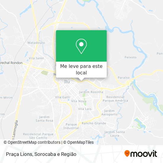 Praça Lions mapa