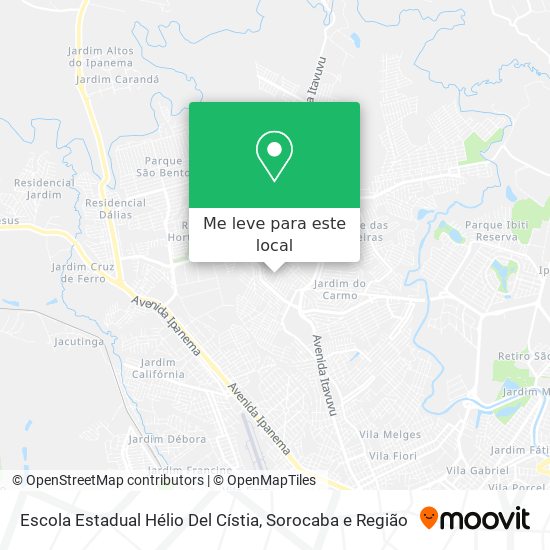 Escola Estadual Hélio Del Cístia mapa