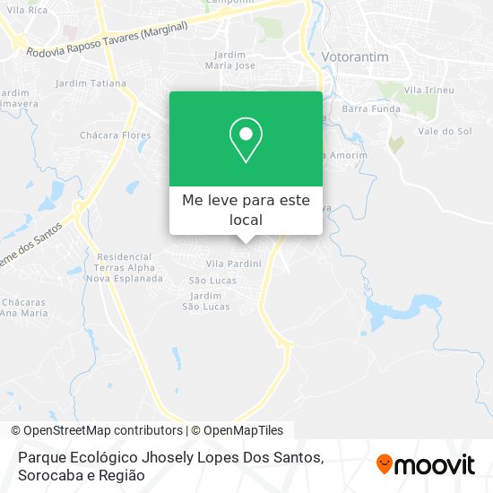 Parque Ecológico Jhosely Lopes Dos Santos mapa