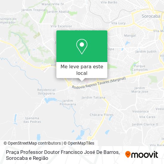 Praça Professor Doutor Francisco José De Barros mapa