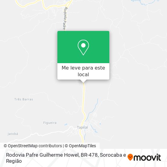 Rodovia Pafre Guilherme Howel, BR-478 mapa