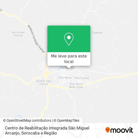 Centro de Reabilitação Integrada São Miguel Arcanjo mapa