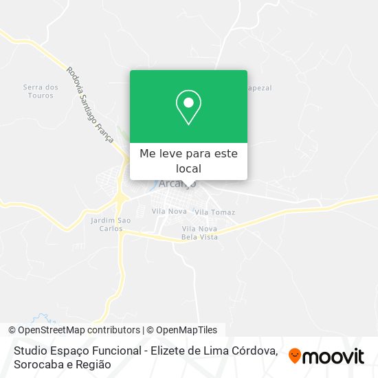 Studio Espaço Funcional - Elizete de Lima Córdova mapa