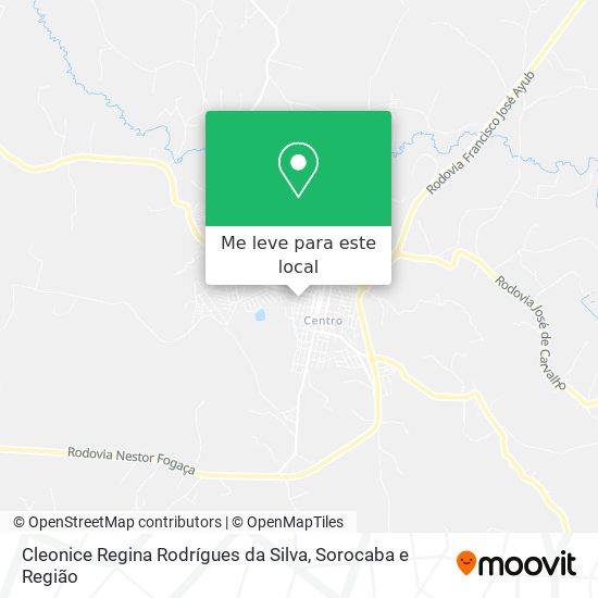 Cleonice Regina Rodrígues da Silva mapa