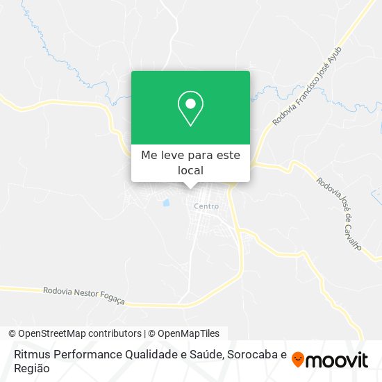 Ritmus Performance Qualidade e Saúde mapa