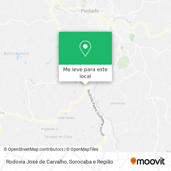 Rodovia José de Carvalho mapa