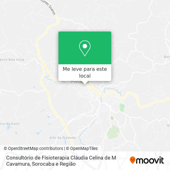 Consultório de Físioterapia Cláudia Celina de M Cavamura mapa