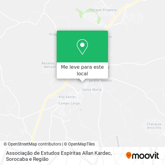 Associação de Estudos Espíritas Allan Kardec mapa
