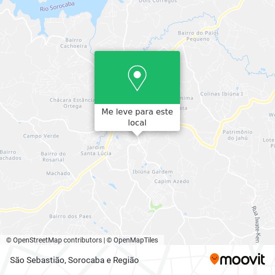 São Sebastião mapa