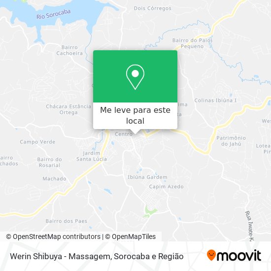 Werin Shibuya - Massagem mapa