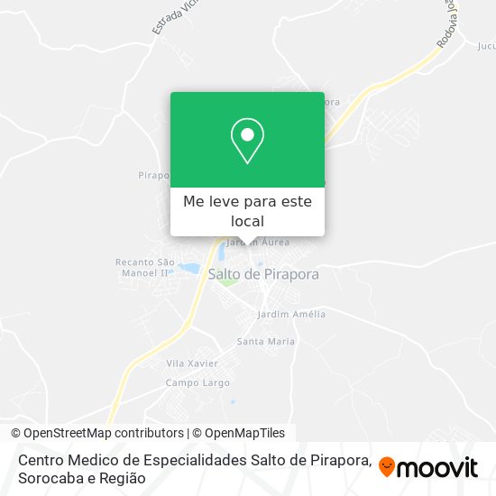 Centro Medico de Especialidades Salto de Pirapora mapa