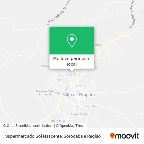 Supermercado Sol Nascente mapa