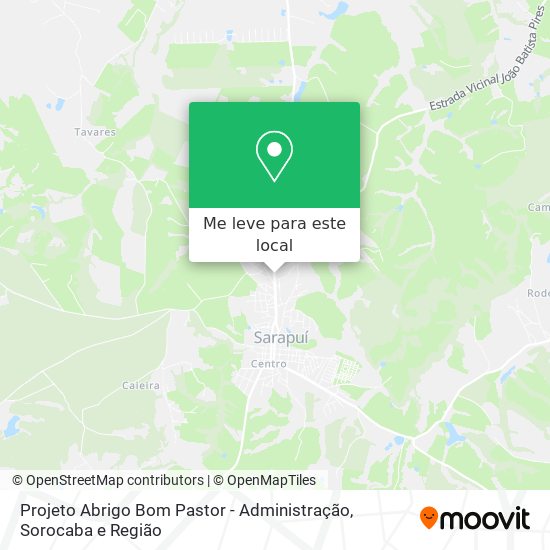 Projeto Abrigo Bom Pastor - Administração mapa