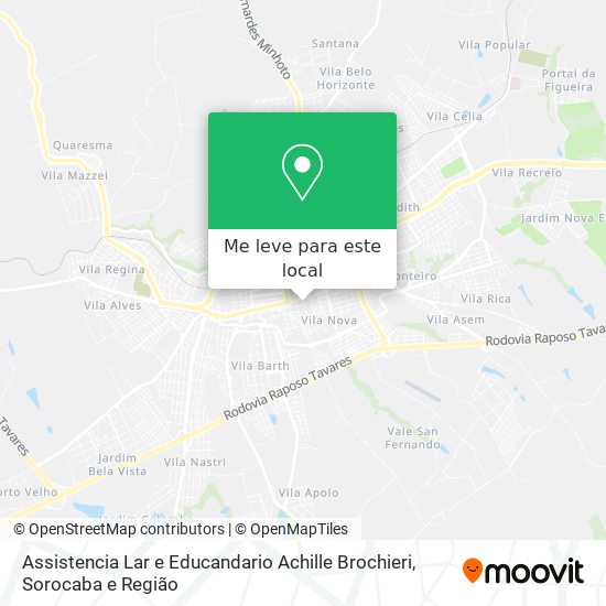 Assistencia Lar e Educandario Achille Brochieri mapa
