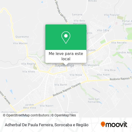 Adherbal De Paula Ferreira mapa