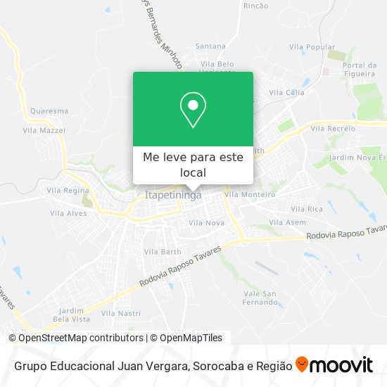 Grupo Educacional Juan Vergara mapa