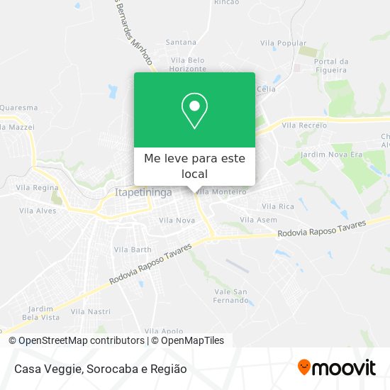 Casa Veggie mapa