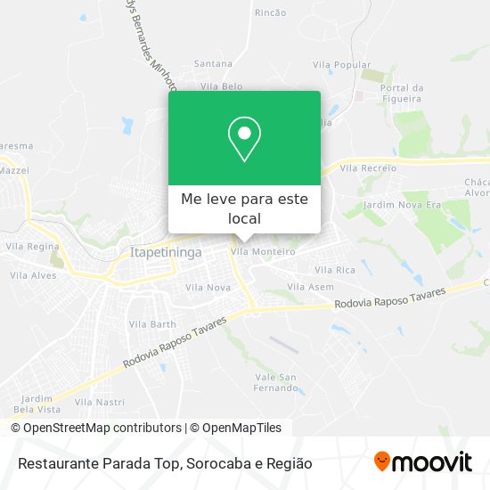 Restaurante Parada Top mapa