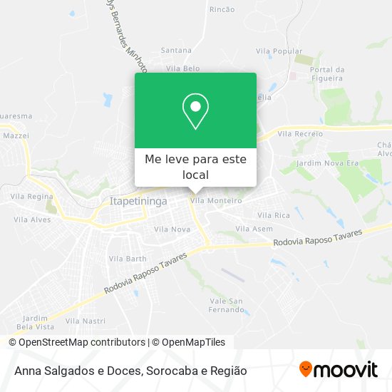 Anna Salgados e Doces mapa