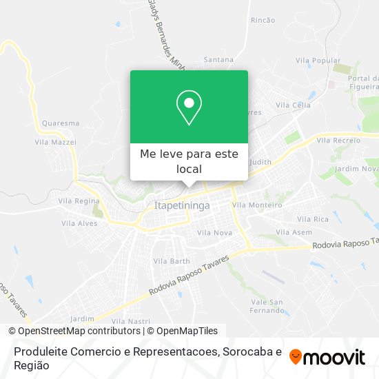 Produleite Comercio e Representacoes mapa