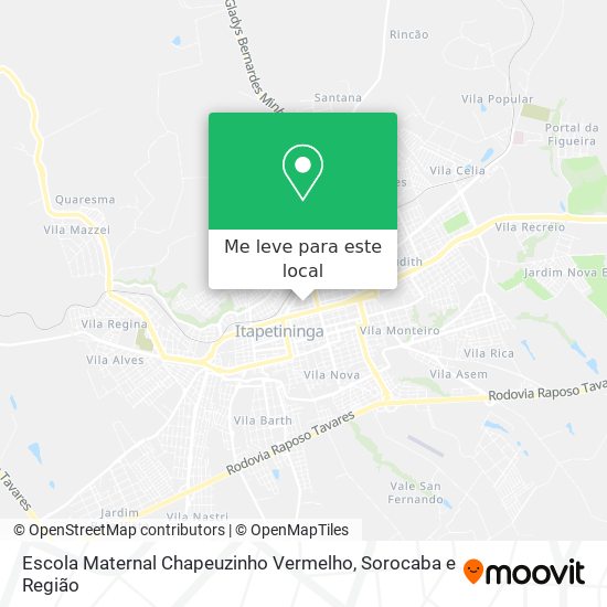 Escola Maternal Chapeuzinho Vermelho mapa