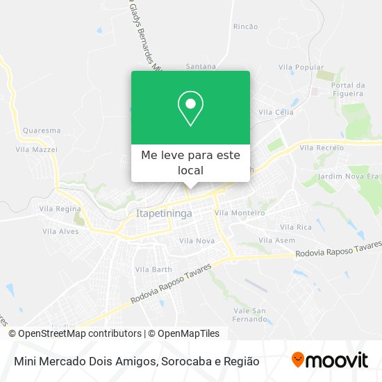 Mini Mercado Dois Amigos mapa