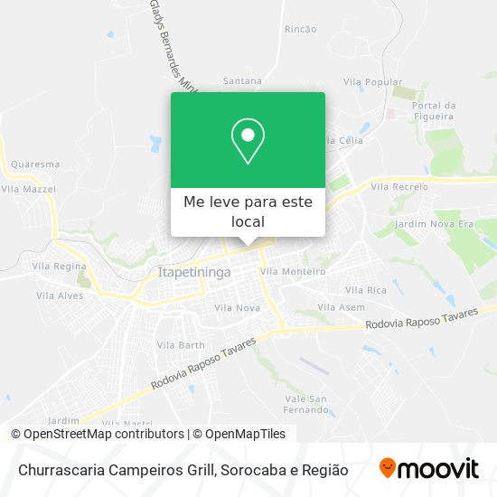 Churrascaria Campeiros Grill mapa