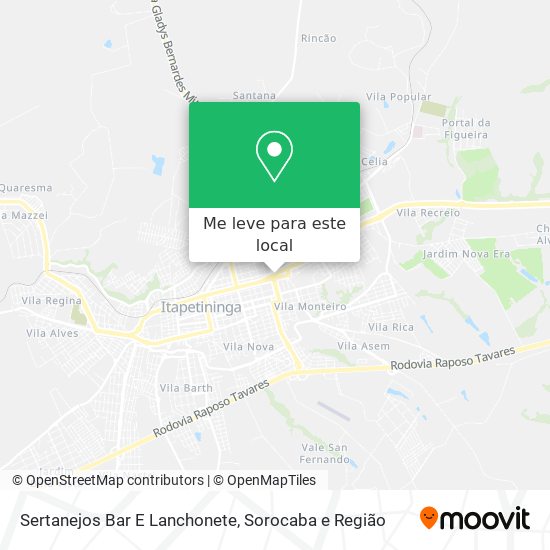 Sertanejos Bar E Lanchonete mapa