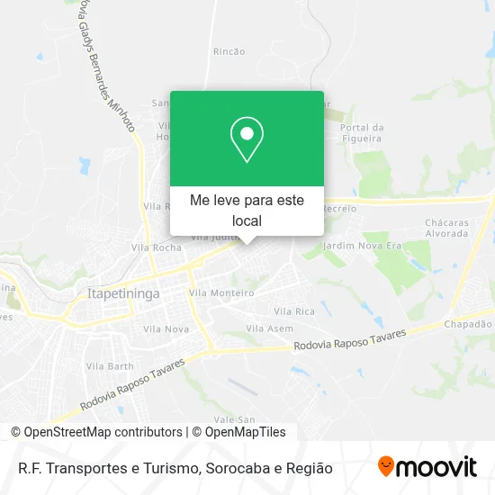 R.F. Transportes e Turismo mapa