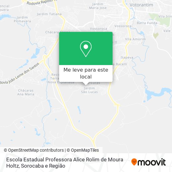 Escola Estadual Professora Alice Rolim de Moura Holtz mapa