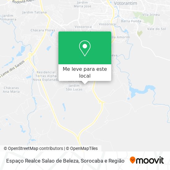 Espaço Realce Salao de Beleza mapa