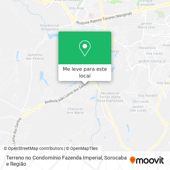 Terreno no Condomínio Fazenda Imperial mapa