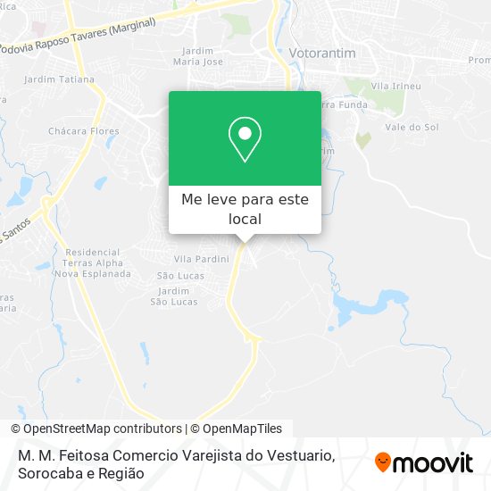 M. M. Feitosa Comercio Varejista do Vestuario mapa
