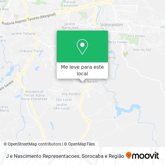 J e Nascimento Representacoes mapa