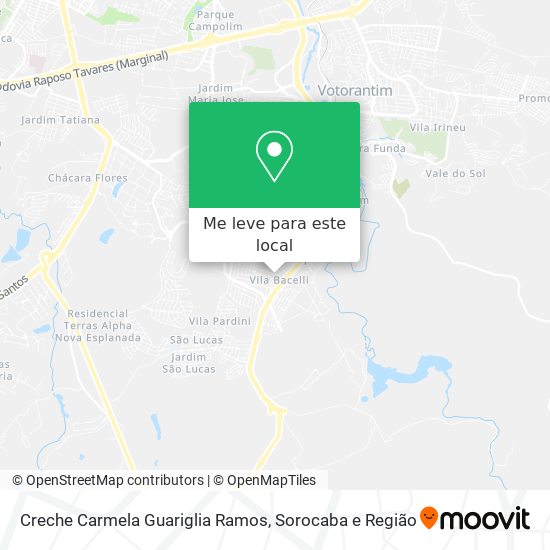 Creche Carmela Guariglia Ramos mapa