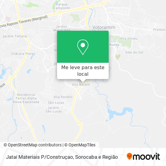 Jataí Materiais P/Construçao mapa