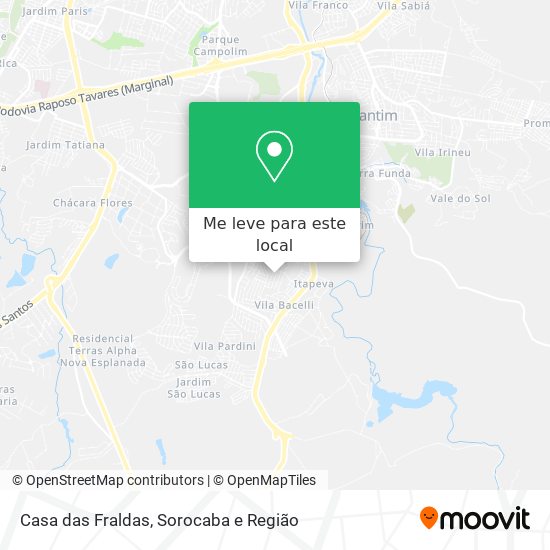 Casa das Fraldas mapa